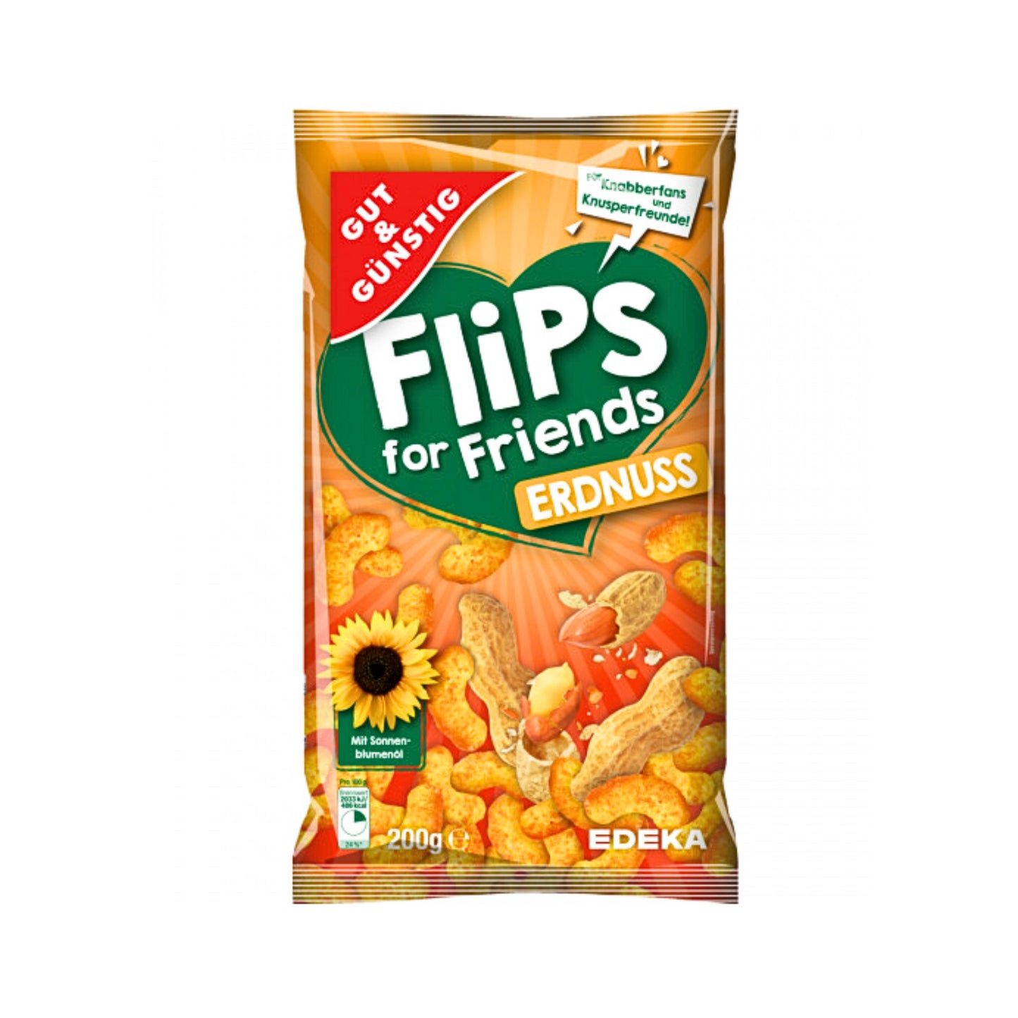 GUT&GÜNSTIG Erdnuss-Flips 200g