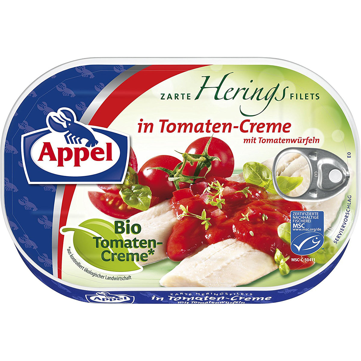 MSC Appel Heringsfilets Bio-Tomaten-Creme 200g