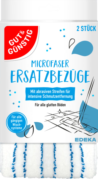 GUT&GÜNSTIG Ersatzbezüge Microfaser 45,5x15cm 2ST