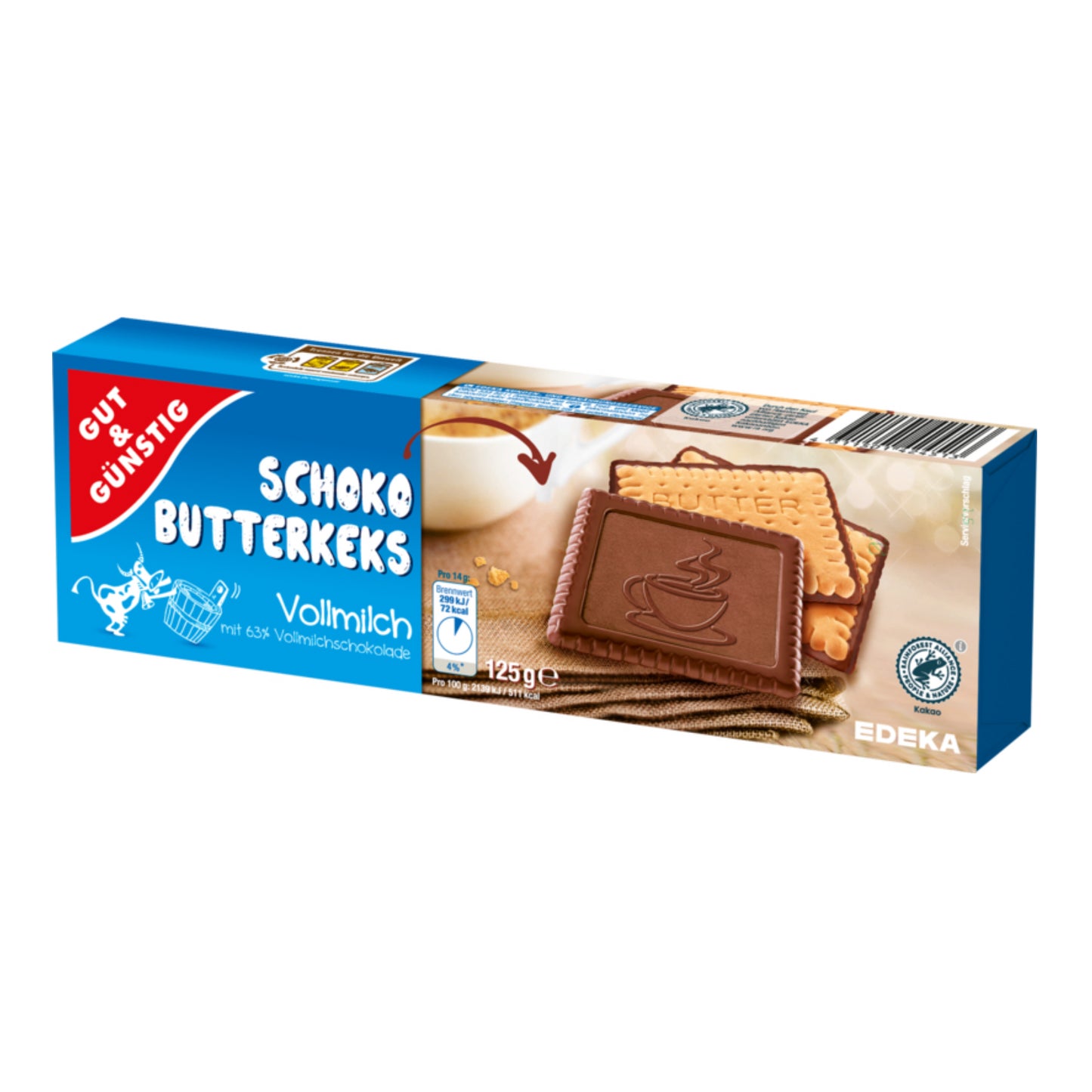 GUT&GÜNSTIG Schoko Butterkeks Vollmilch 125g