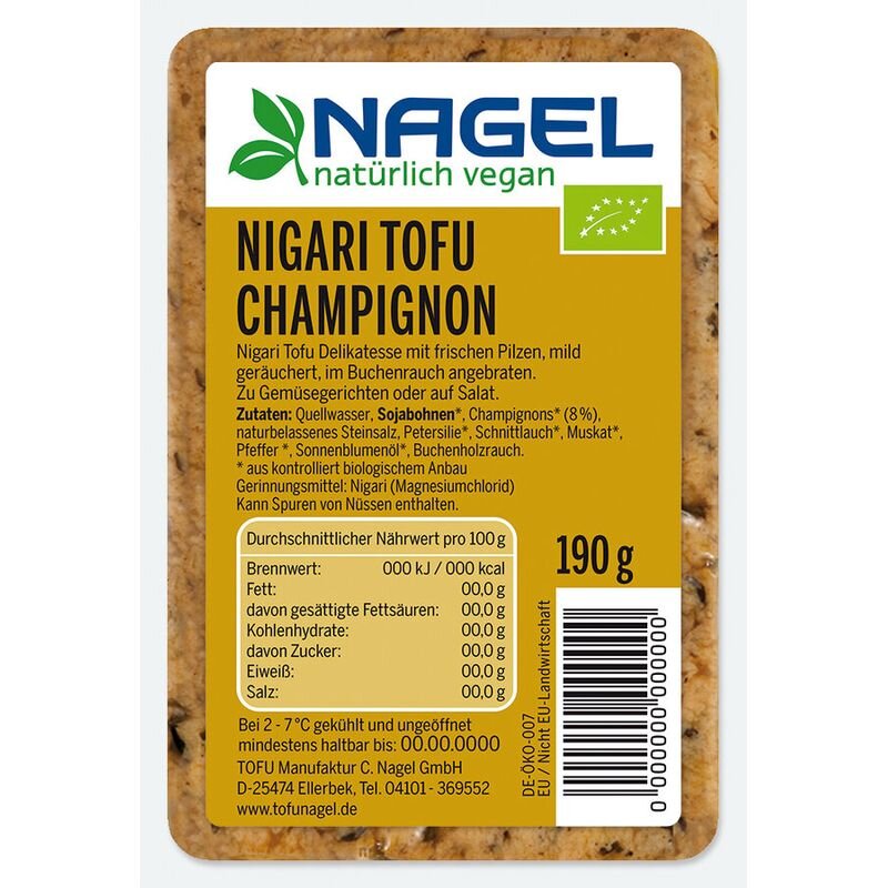 Bio Nagel Nigari Tofu Champignon 190g