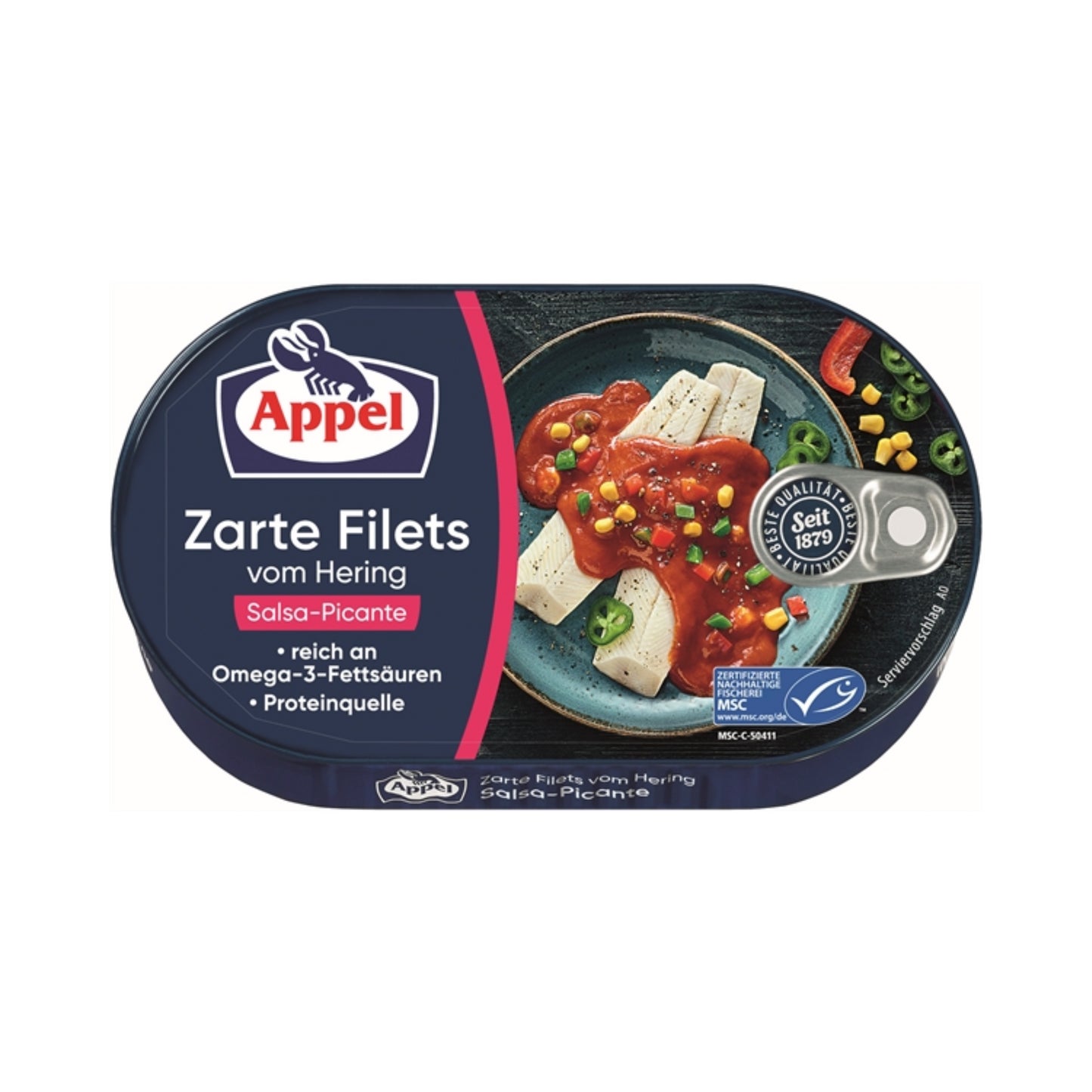 MSC Appel Heringsfilets Salsa-Picante 200g