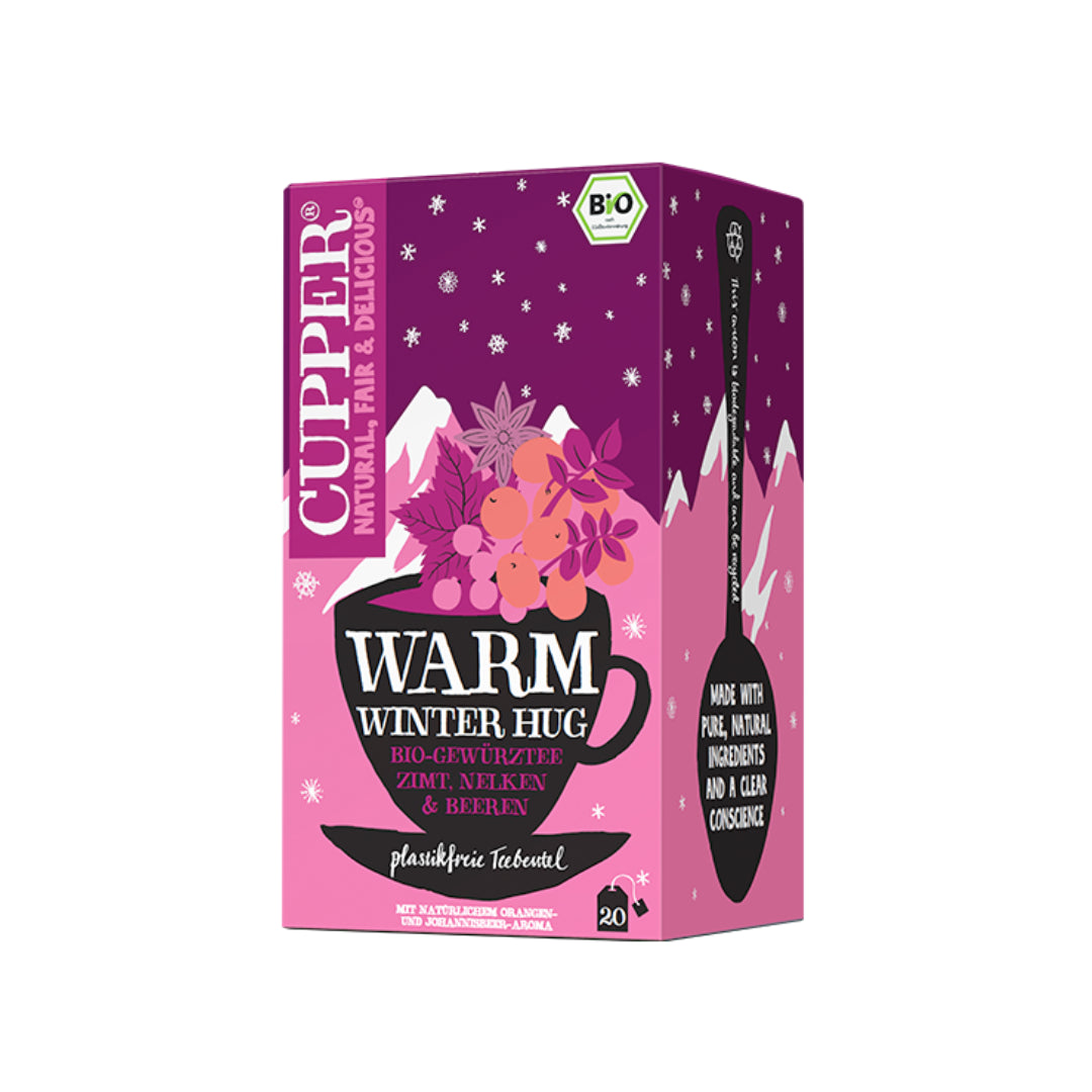 Bio Cupper Warm Winter hug Tee 20ST 40g