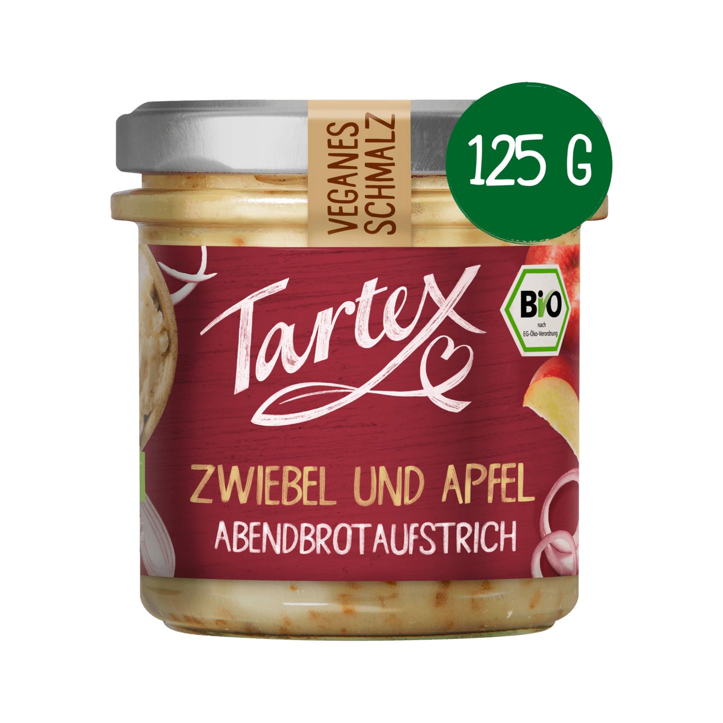 Bio Tartex Veganes Schmalz Zwiebel und Apfel 125g