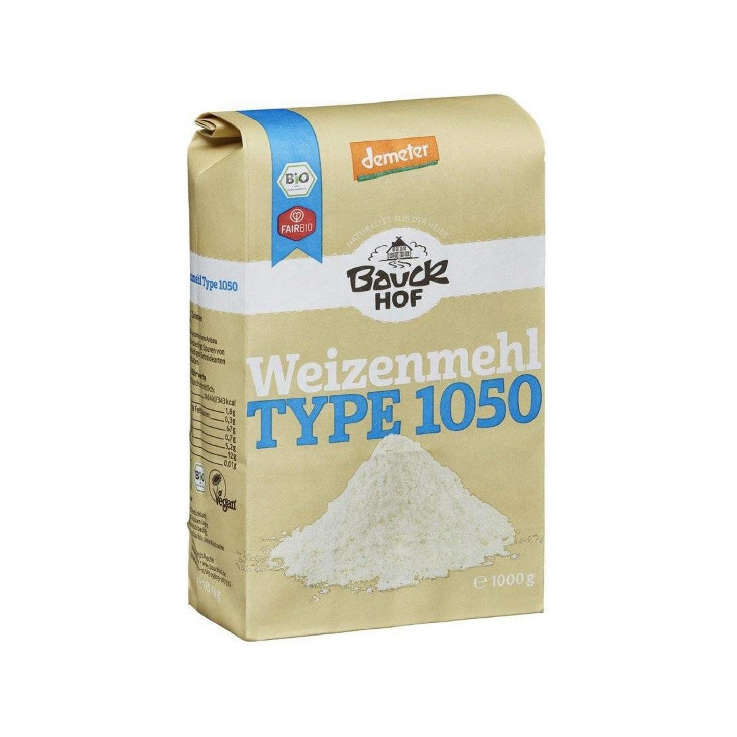 Demeter Bauckhof Weizenmehl Type 1050 1kg