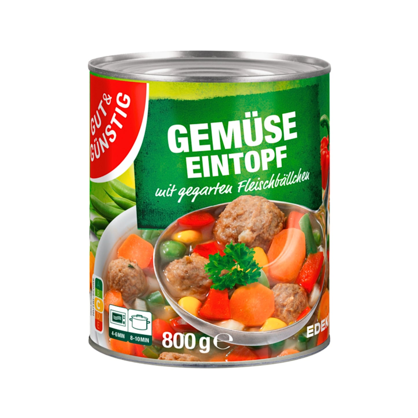 GUT&GÜNSTIG Gemüsetopf mit Fleischbällchen 800g