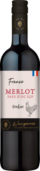 Wein-Genuss Merlot IGP Pays d'Oc trocken 0,75l