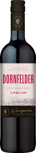 Wein-Genuss Dornfelder Rotwein Rheinhessen lieblich QbA 0,75l