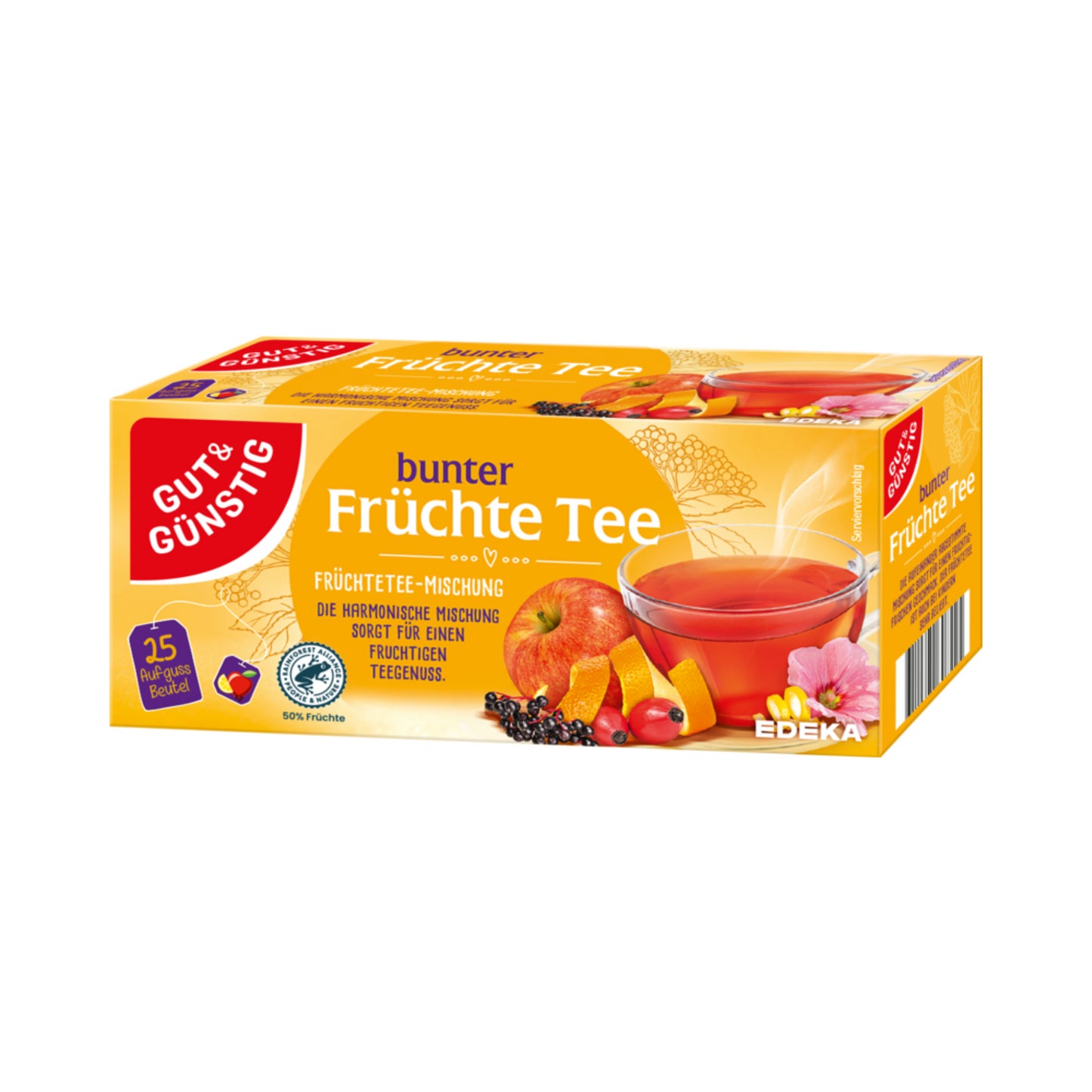 GUT&GÜNSTIG Früchtetee 25x3g