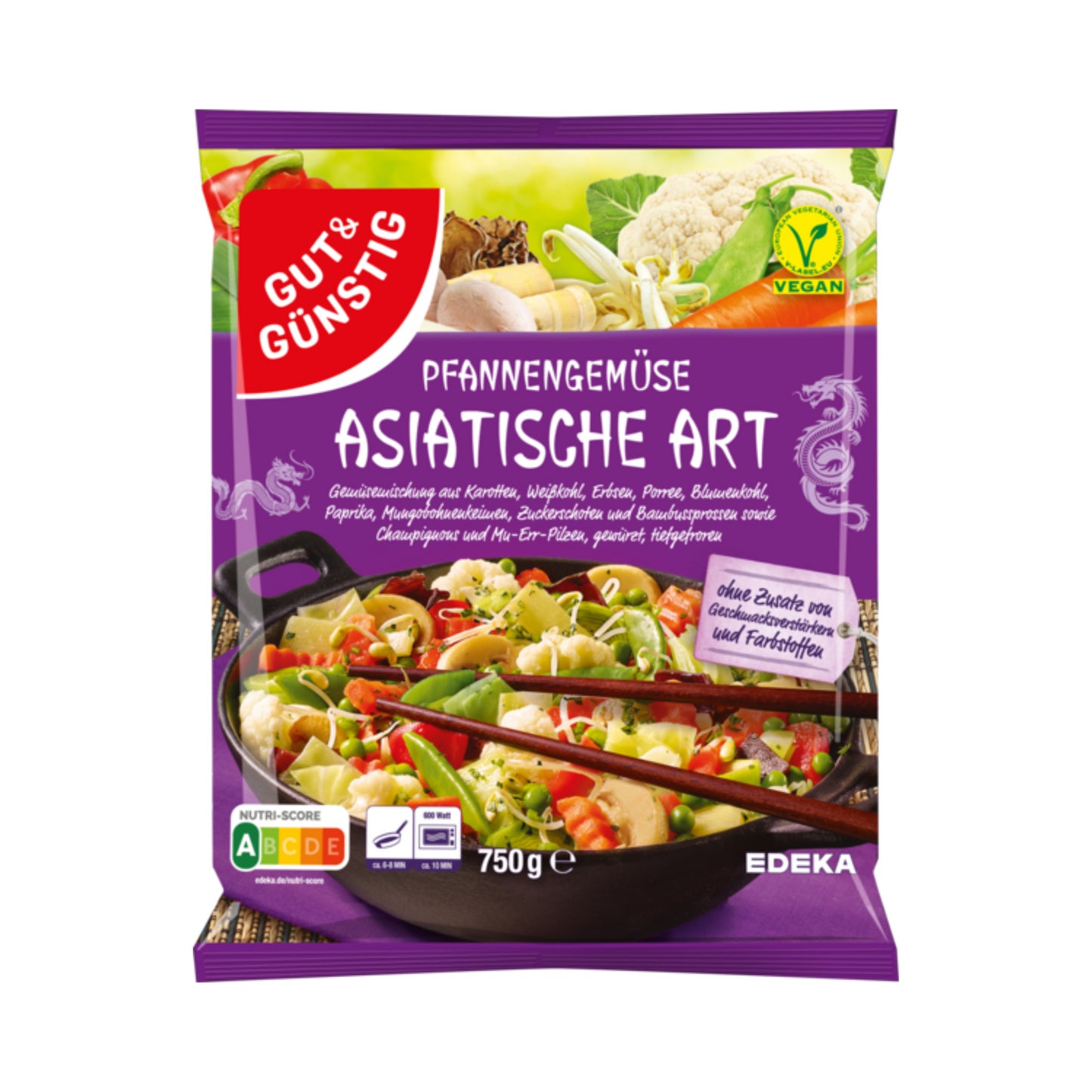 GUT&GÜNSTIG Pfannengemüse Asiatische Art 750g