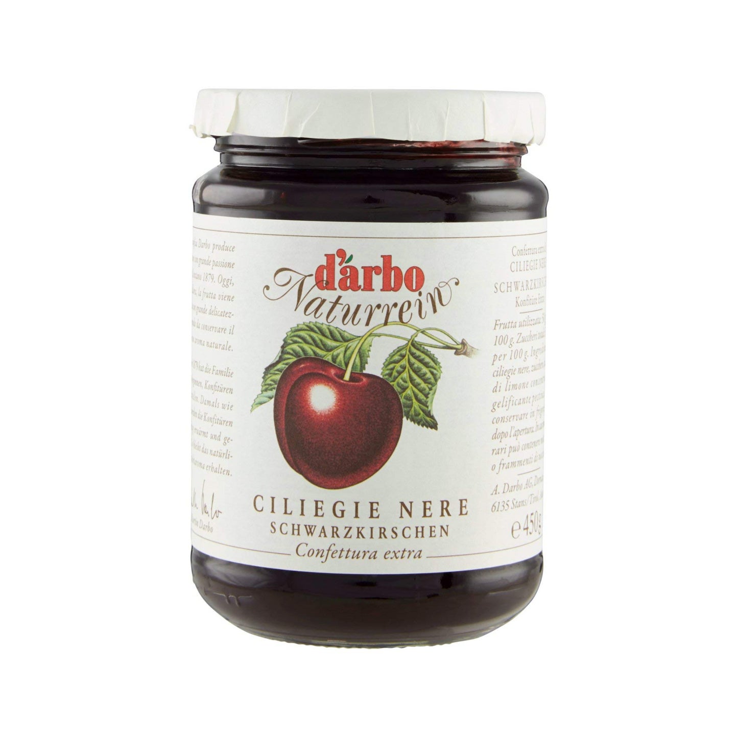 Darbo Naturrein Schwarzkirschen Konfitüre 450g