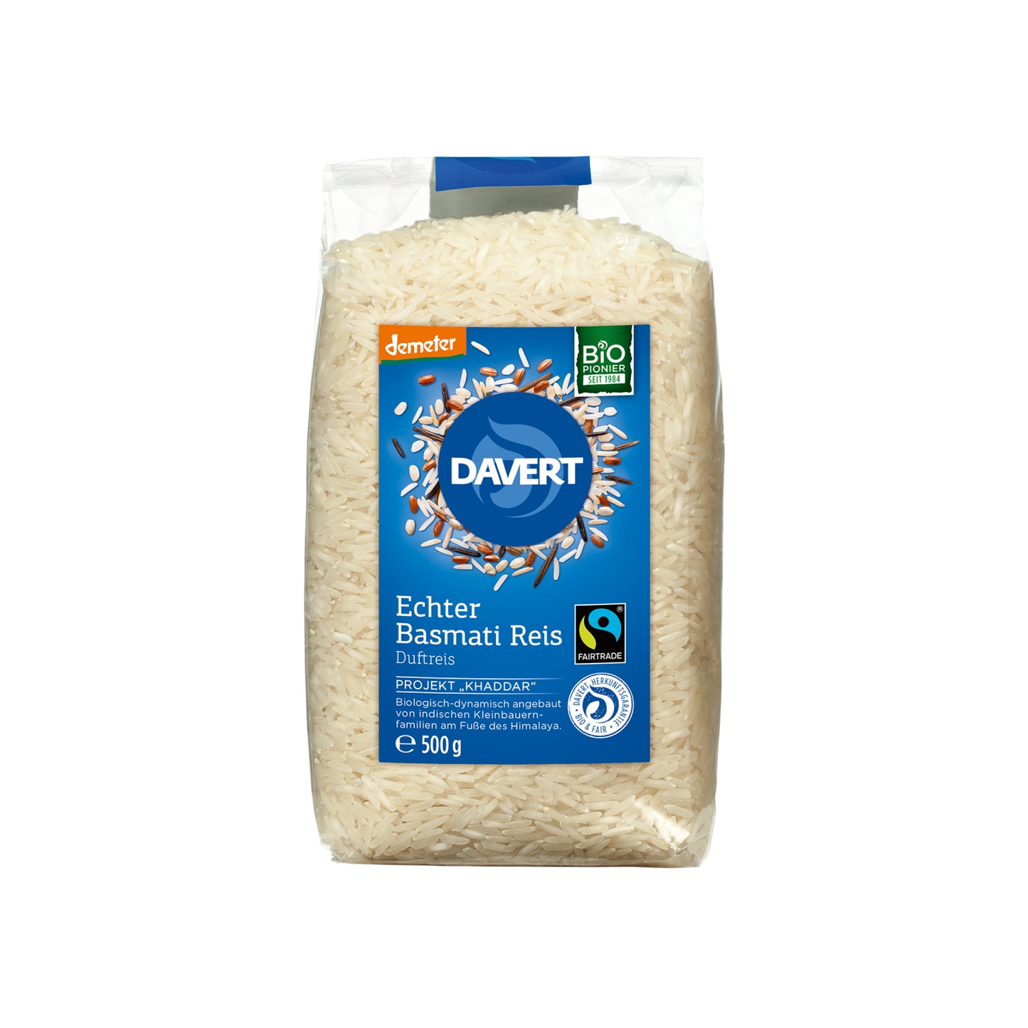 Demeter Davert Basmati Reis weiß 500g