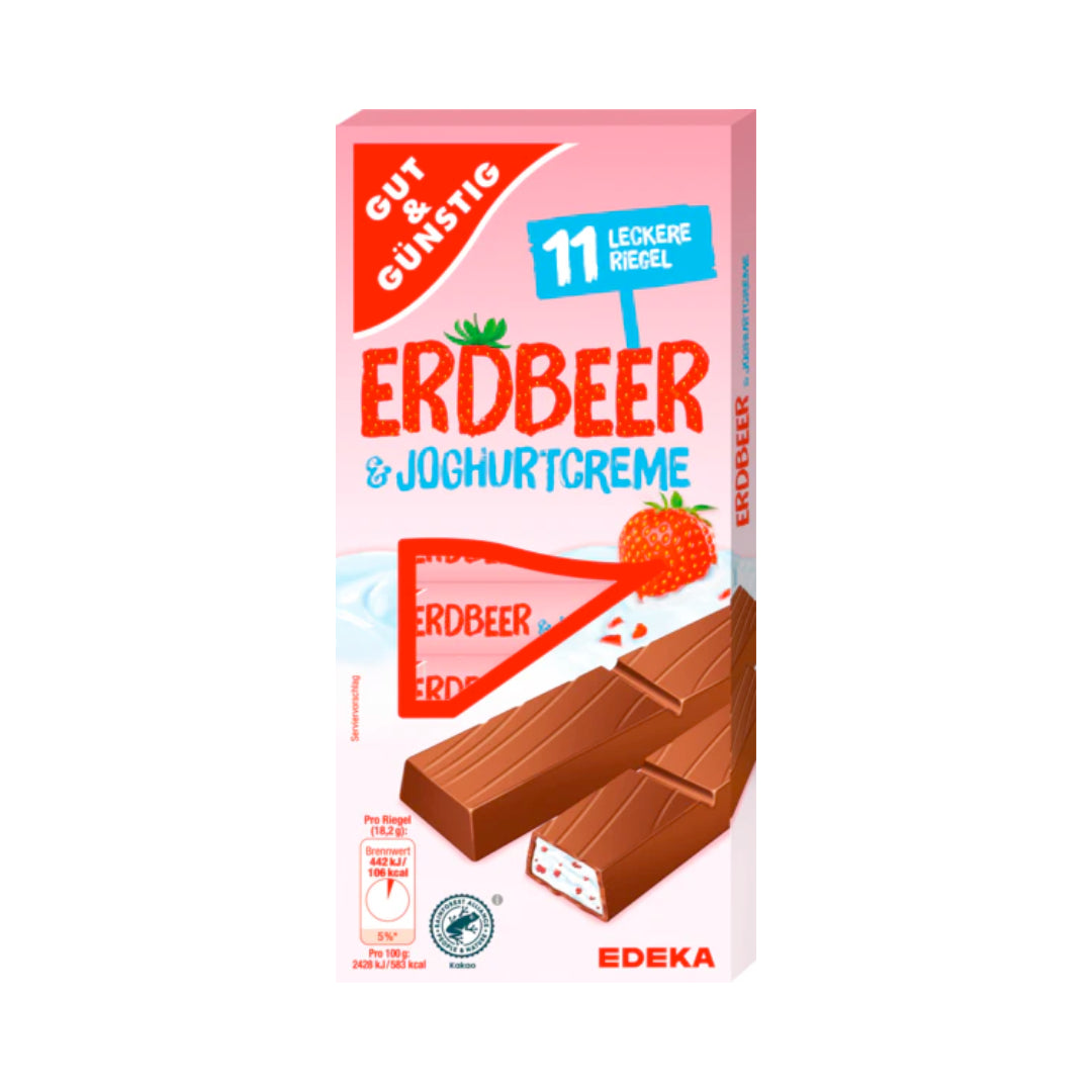 GUT&GÜNTIG Joghurt Erdbeer Riegel 200g