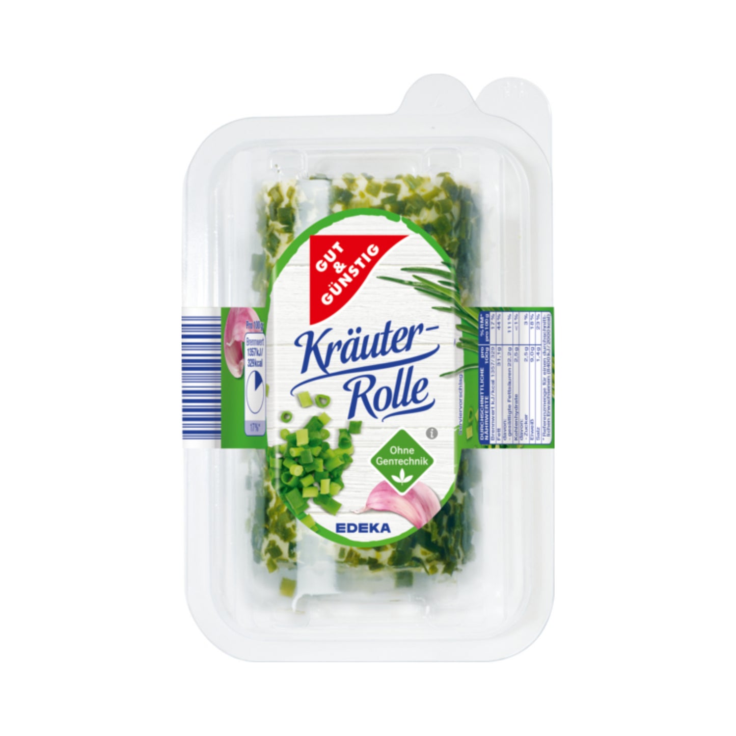 GUT&GÜNSTIG Kräuter Frischkäse Rolle Doppelrahmstufe 100g VLOG