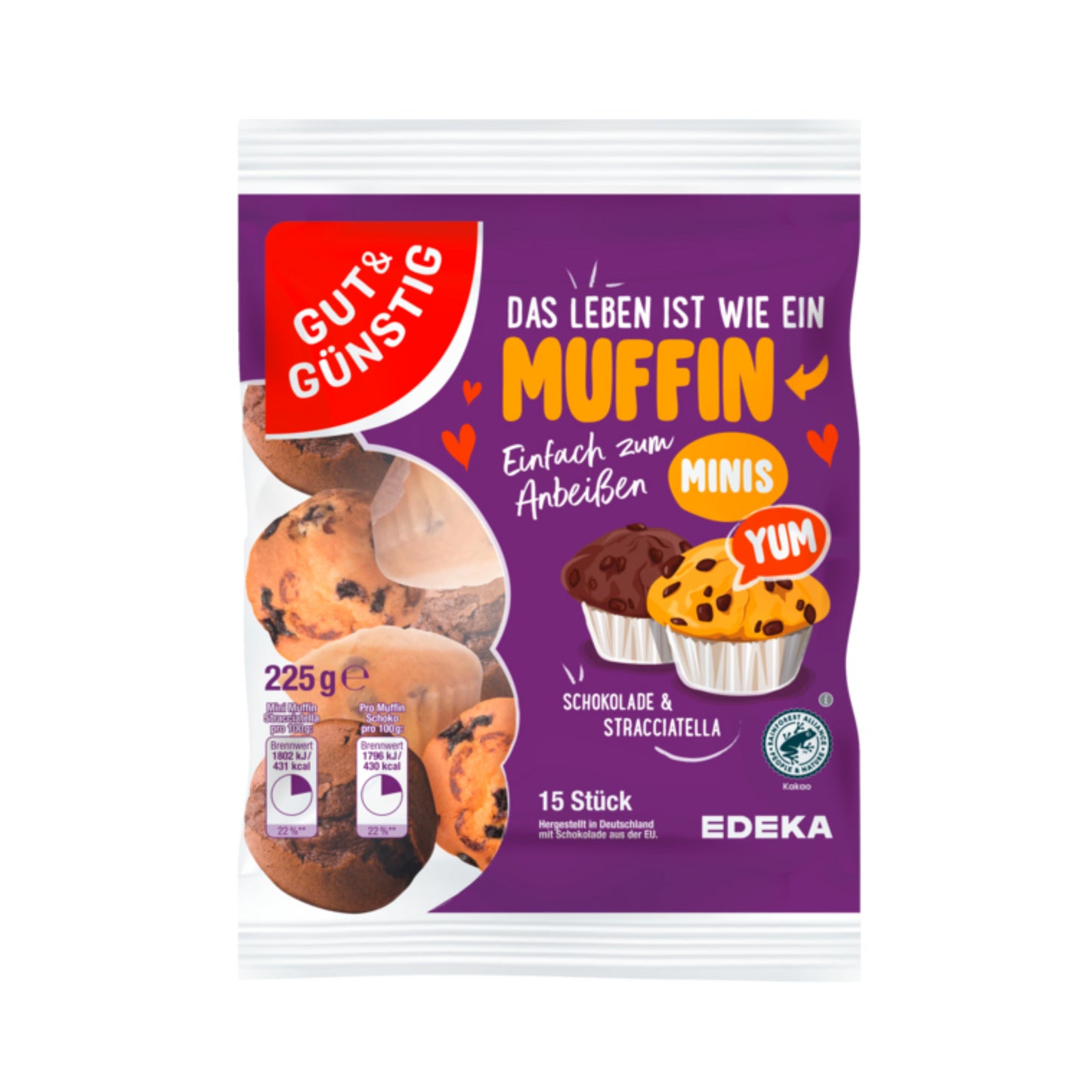 GUT&GÜNSTIG Mini Muffins 225g