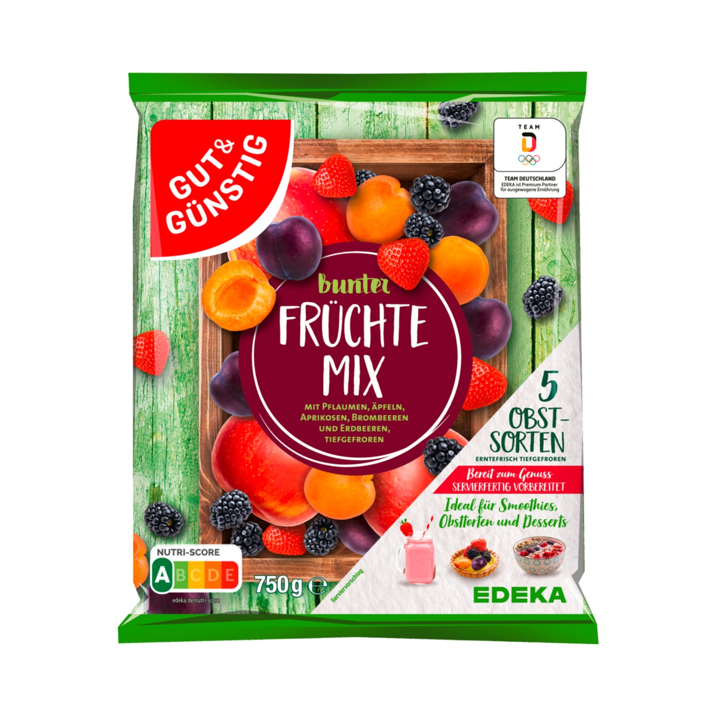 GUT&GÜNSTIG Bunter Früchte Mix 750g