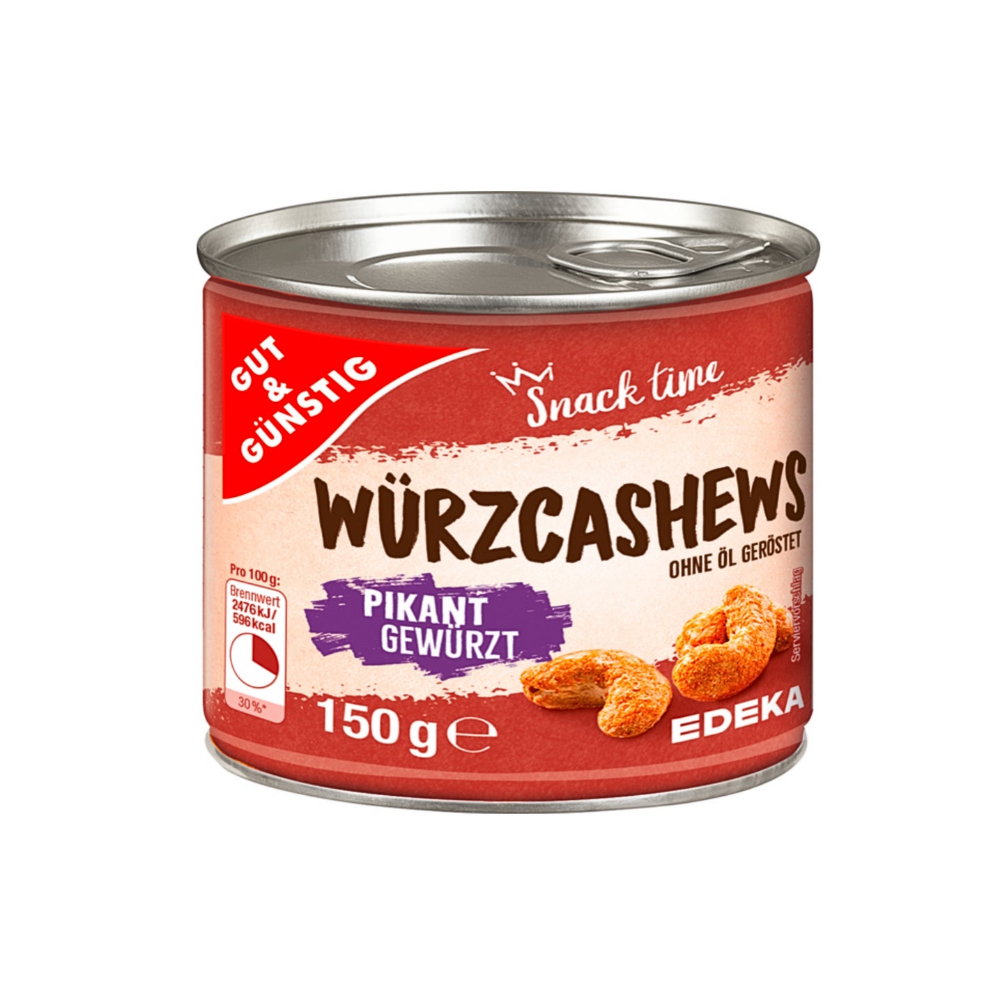 GUT&GÜNSTIG WürzCashews pikant gewürzt 150g