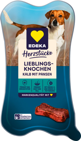 EDEKA Herzstücke Knochenformschale Kalb und frischer Pansen 175g