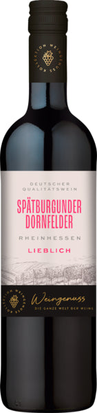 Wein-Genuss Spätburgunder Dornfelder Rheinhessen lieblich QbA 0,75l