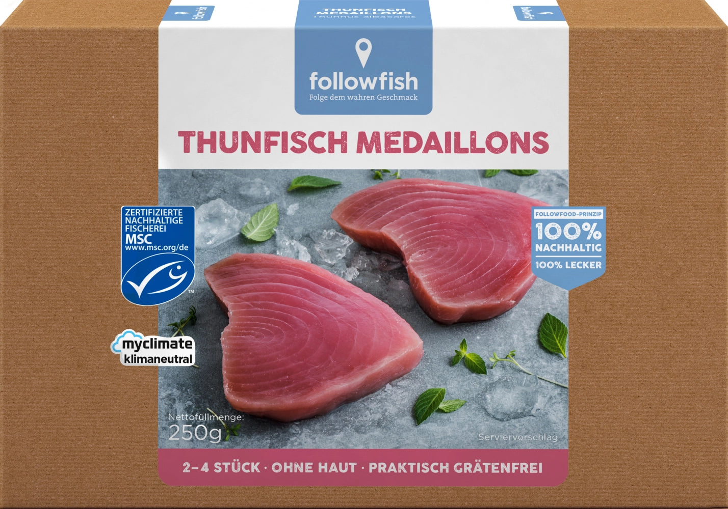 MSC Followfish Thunfisch Medaillons netto 250g