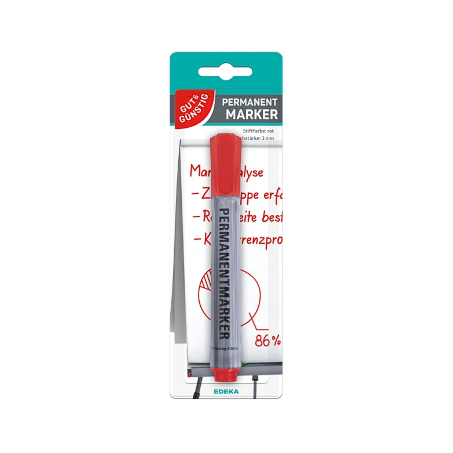 GUT&GÜNSTIG Permanentmarker rot