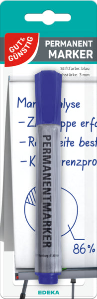 GUT&GÜSTIG Permanentmarker blau