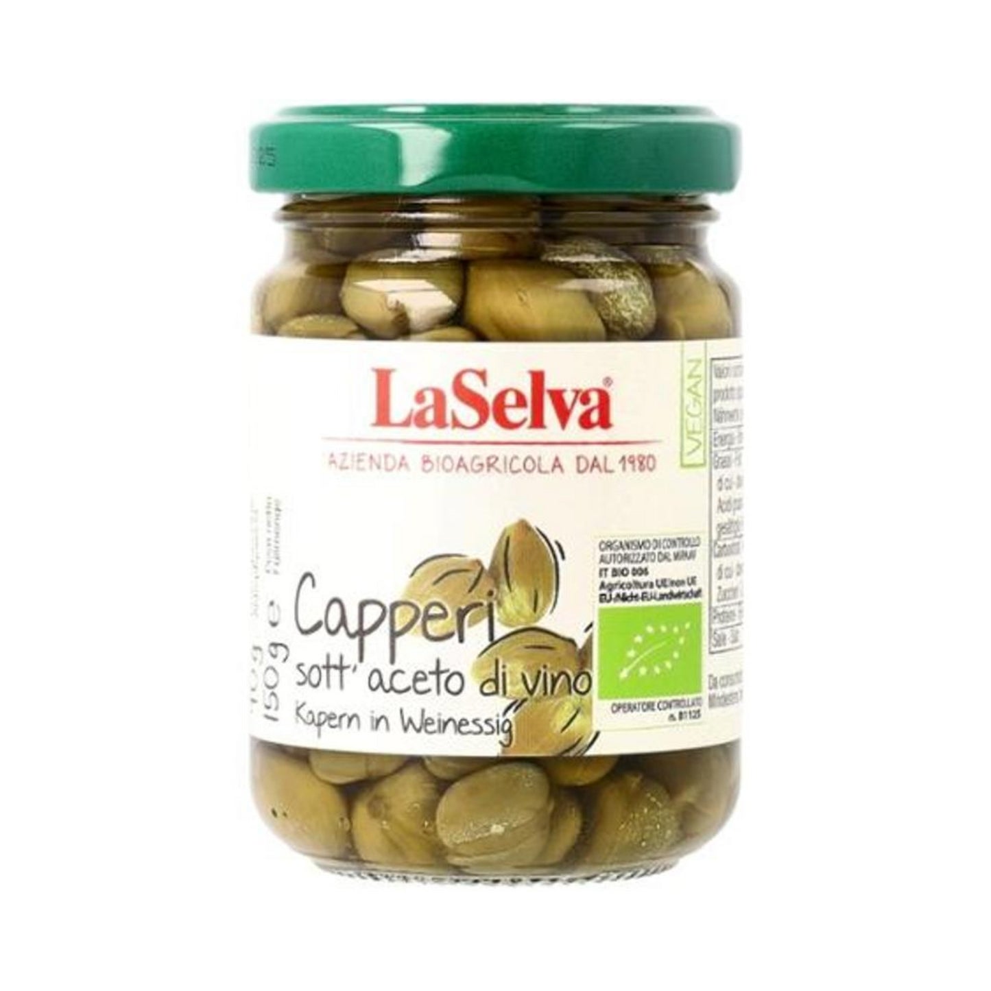 Bio La Selva Kapern in Essig 150g