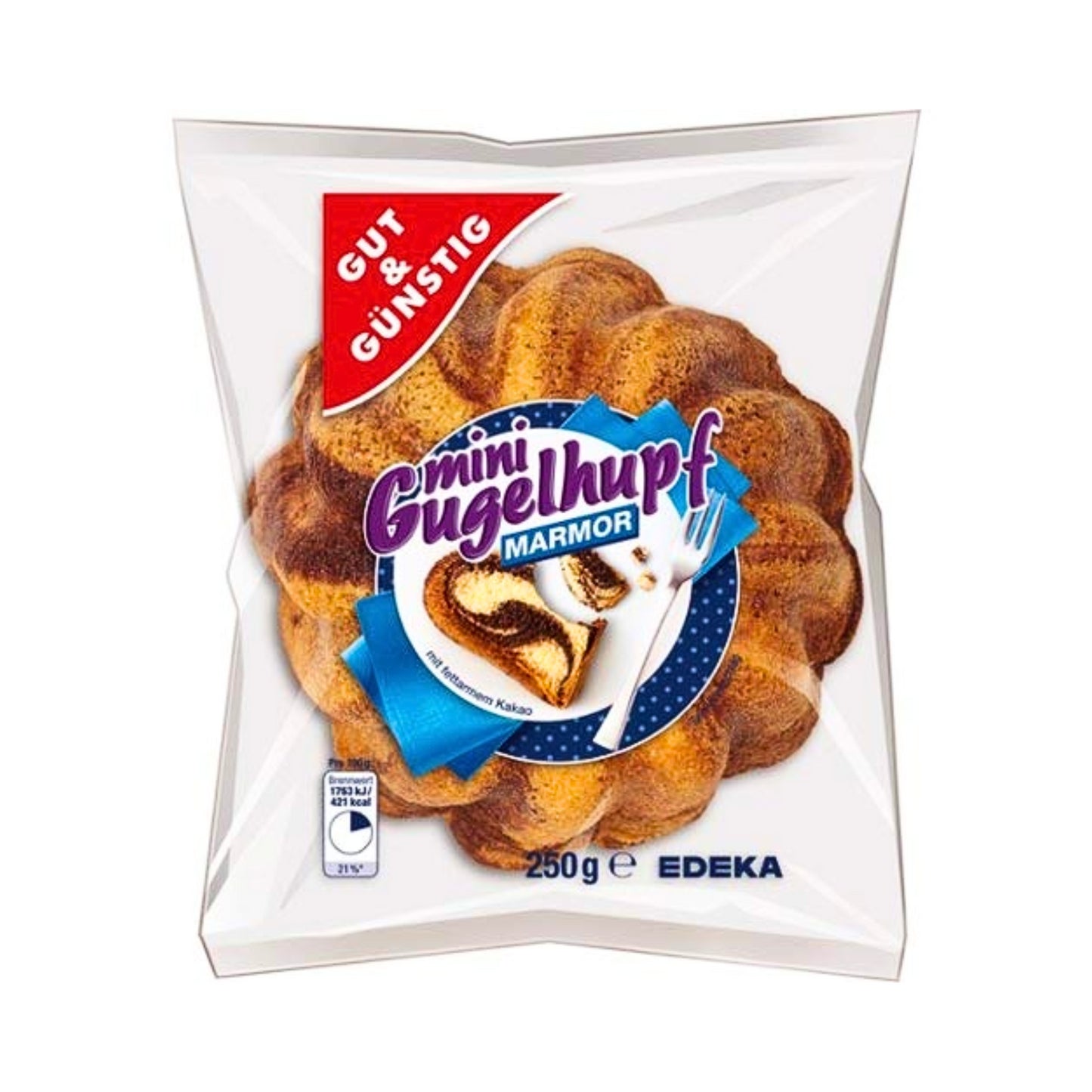 GUT&GÜNSTIG Mini Gugelhupf Marmor 250g