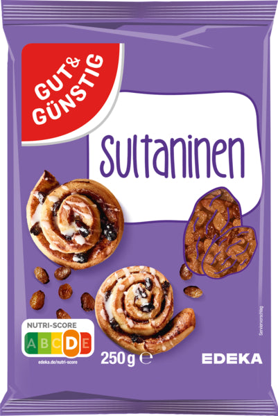 GUT&GÜNSTIG Sultaninen ungeschwefelt 250g