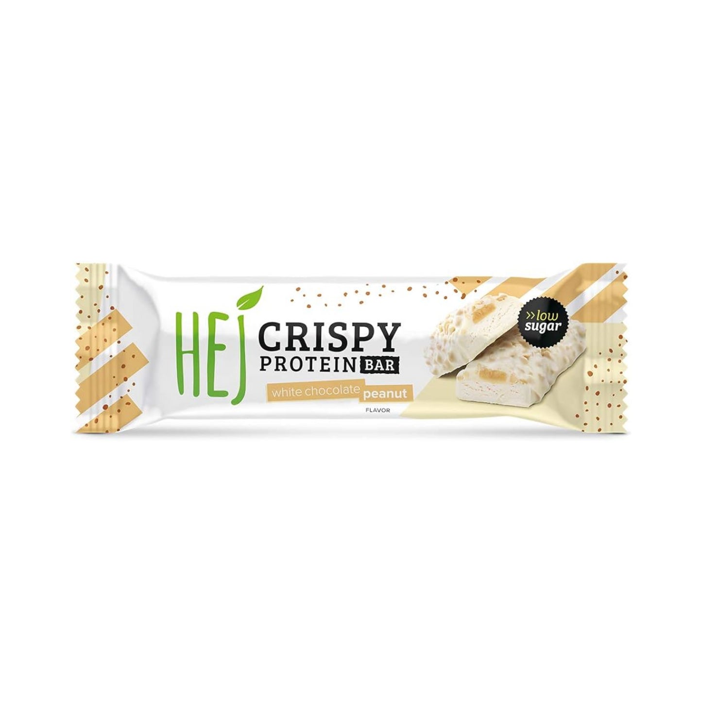 Hej Crispy Protein Bar White Chocolate Peanut 45g