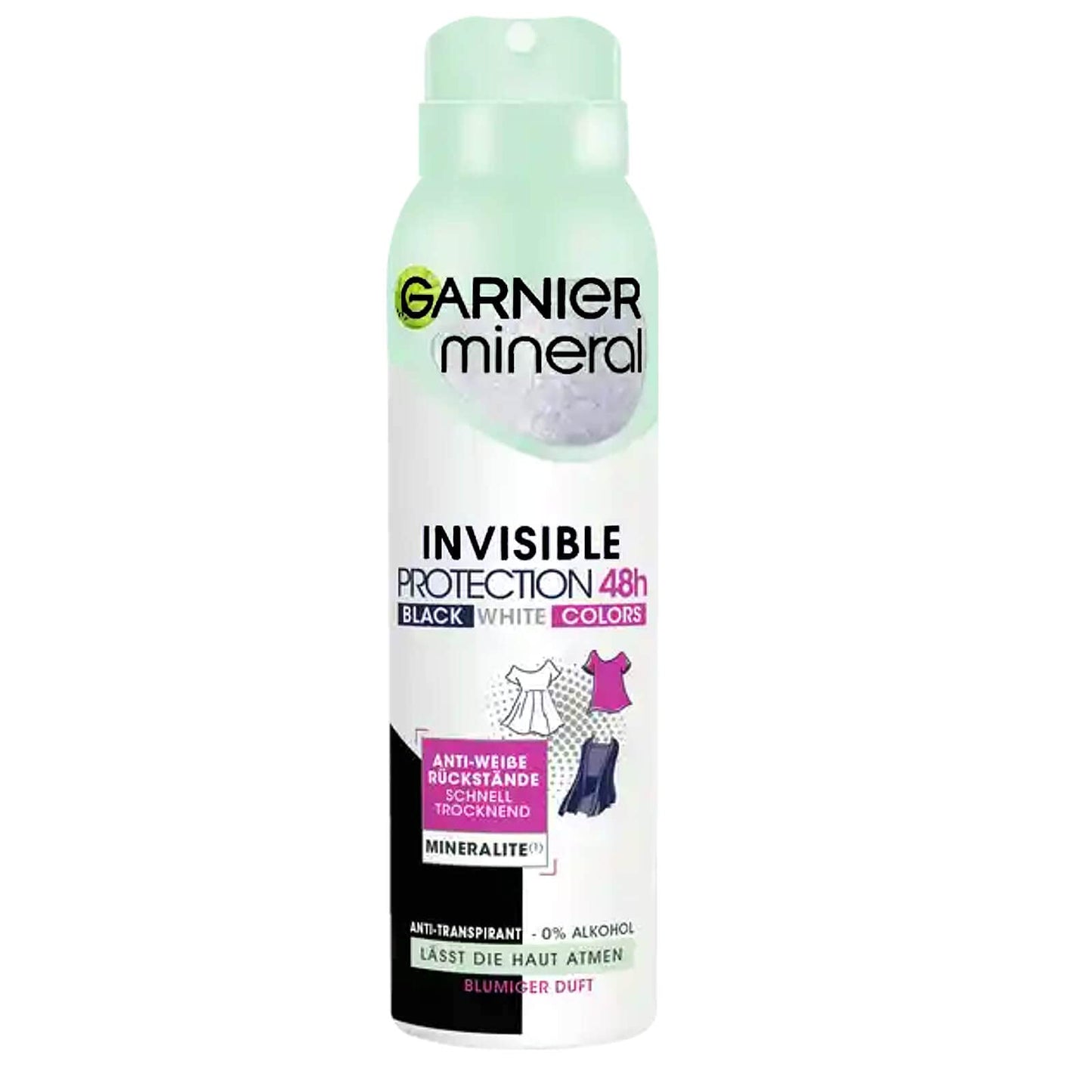 Garnier Mineral Deospray Women Invisible Black&White Color 150ml