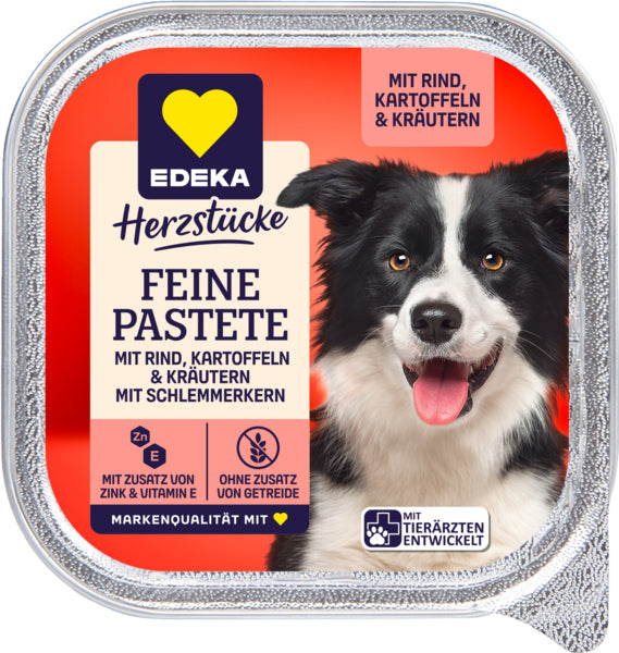 EDEKA Herzstücke Feine Pastete mit Rind Kartoffeln&Kräutern 300g