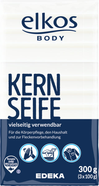 EDEKA elkos Kernseife 3x100g