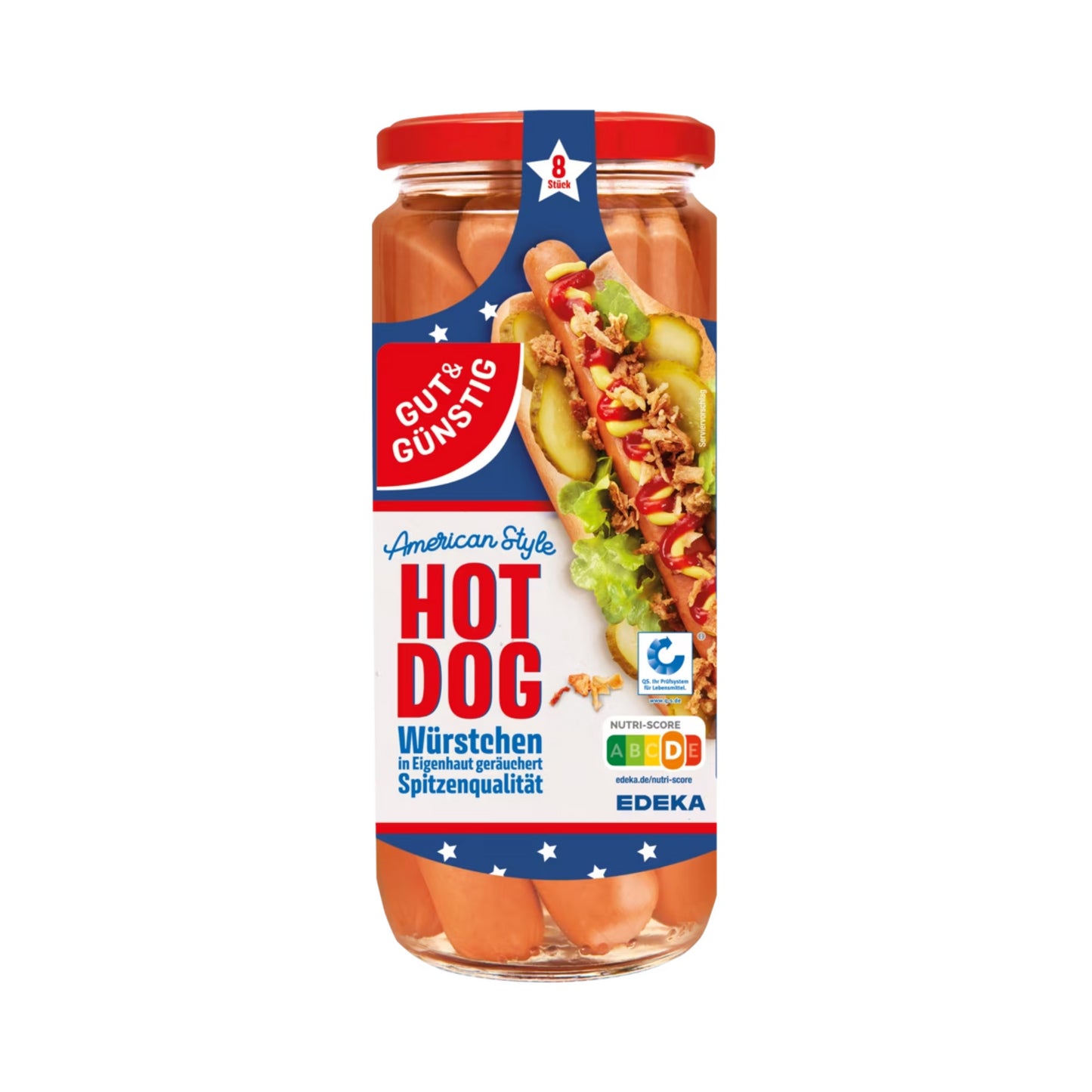 GUT&GÜNSTIG Hot Dog Würstchen 8ST 665g QS ITW
