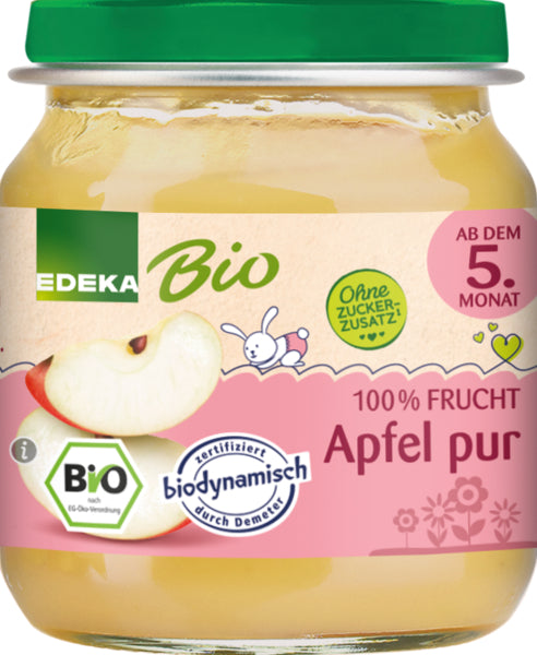 Demeter EDEKA Apfel pur nach dem 5.Monat 125g