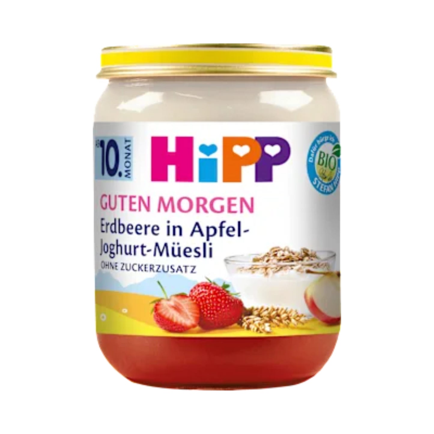 Bio Hipp Guten Morgen Erdbeere in Apfel-Joghurt-Müsli ab 10.Monat 160g