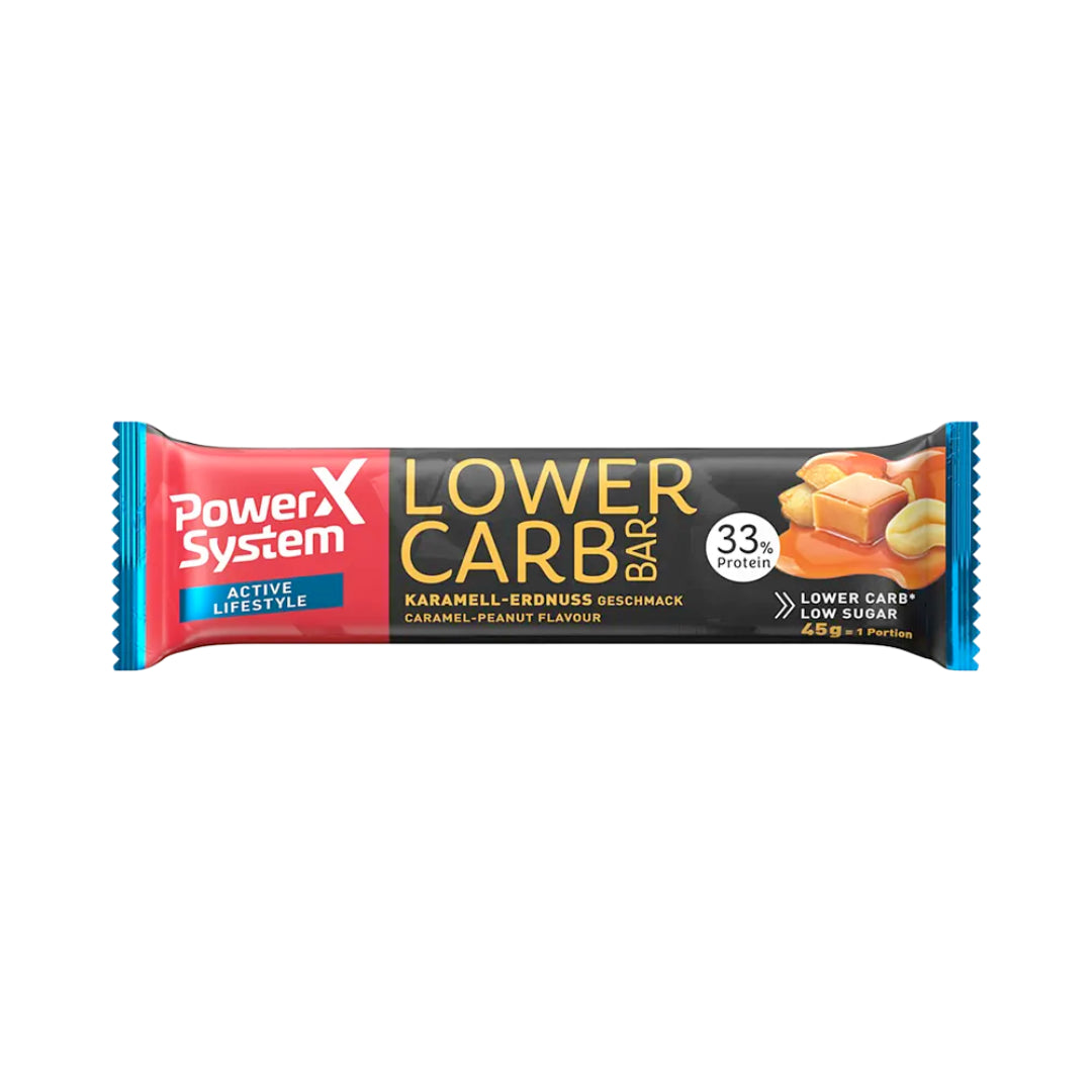 Power System Active Lifestyle Lower Carb Bar Karamell-Erdnuss 45g