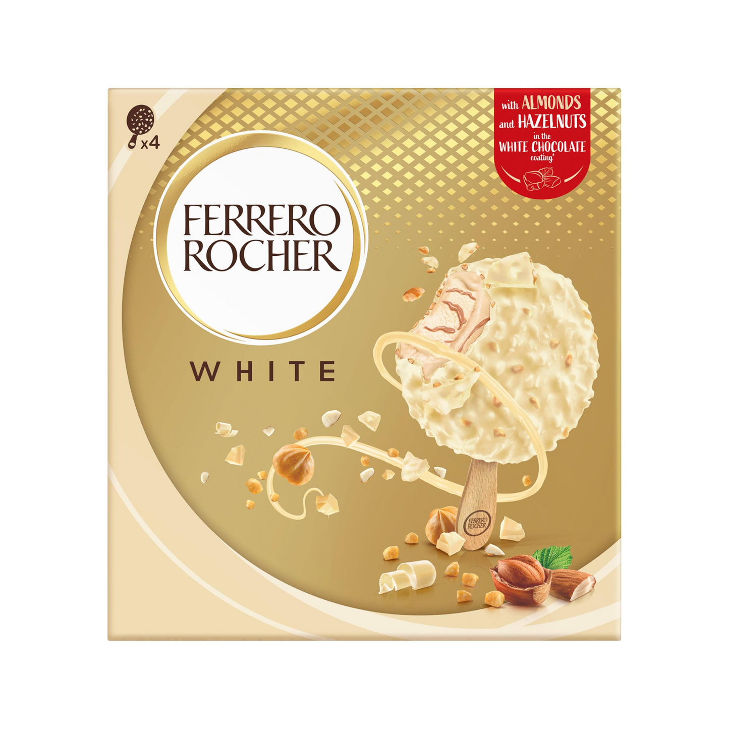 Ferrero Rocher White Ice Cream Stick 4x70ml