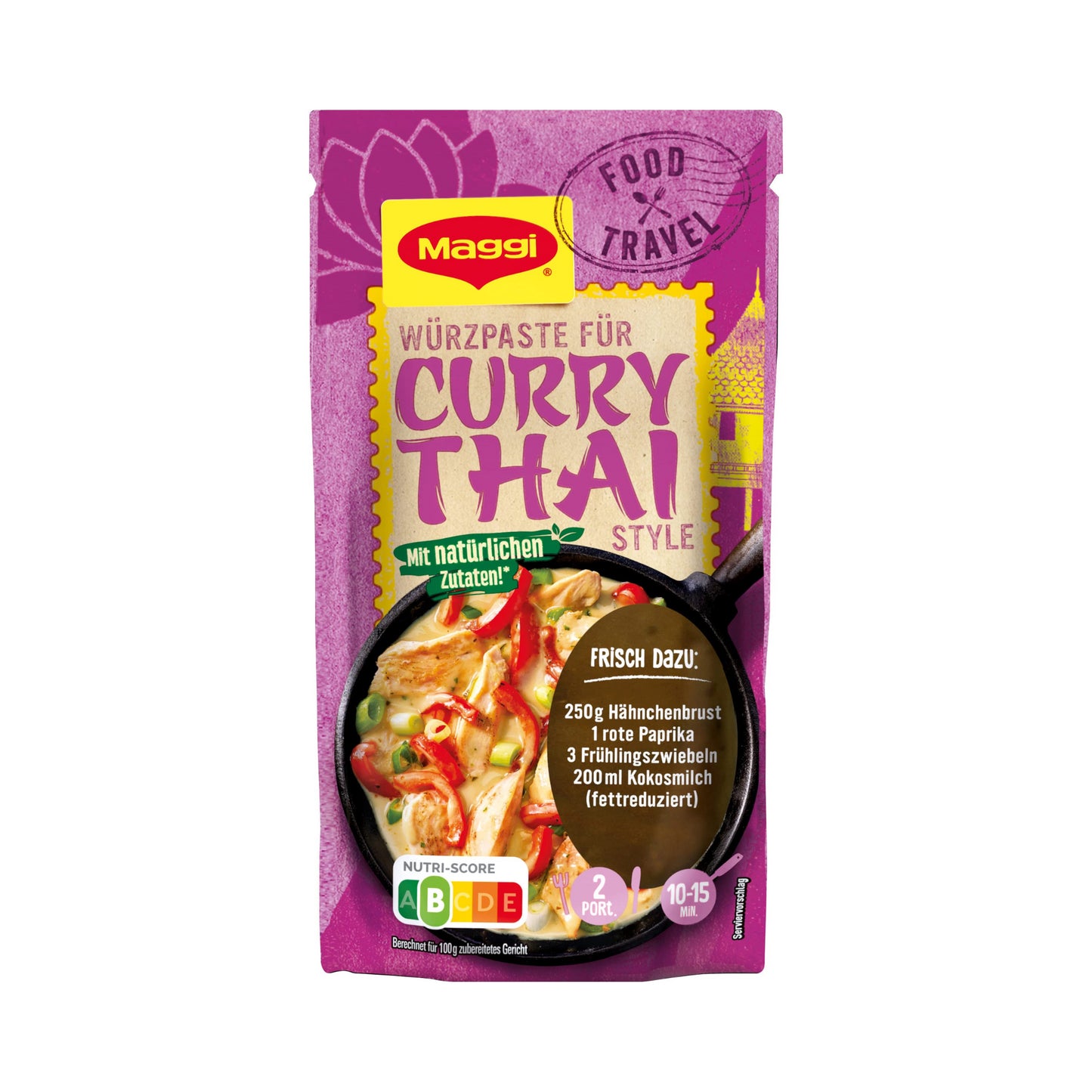 Maggi Food Travel Würzpaste Curry Thai Style 65g
