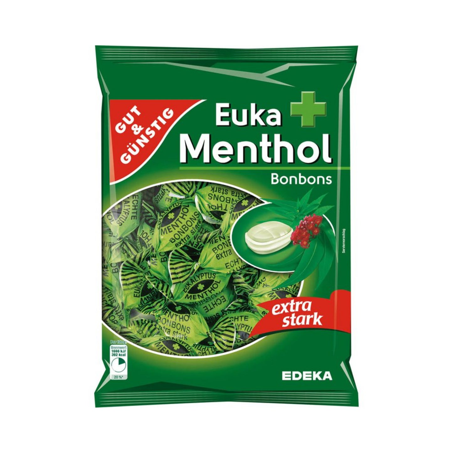 GUT&GÜNSTIG Eukalyptus Menthol Bonbons 300g