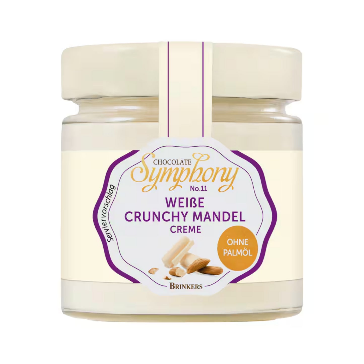 Brinkers Creme weiß Crunchy Mandel 200g