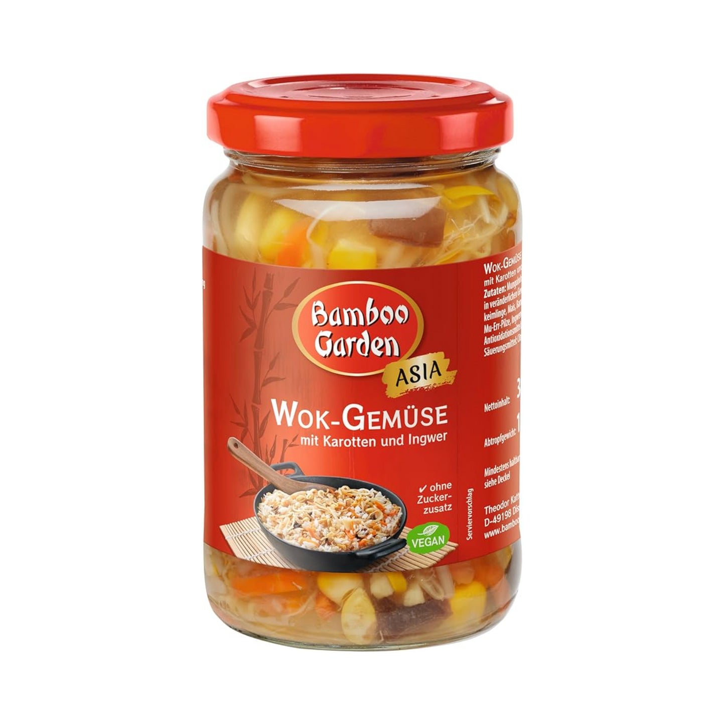 Bamboo Garden Wok-Gemüse mit Karotte und Ingwer 330g