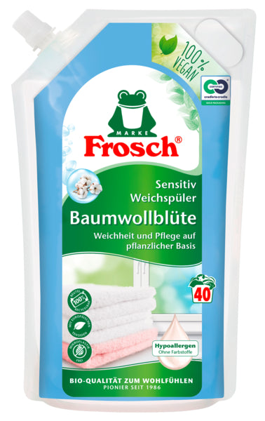 Frosch Baumwollblüten Sensitiv Weichspüler 1l