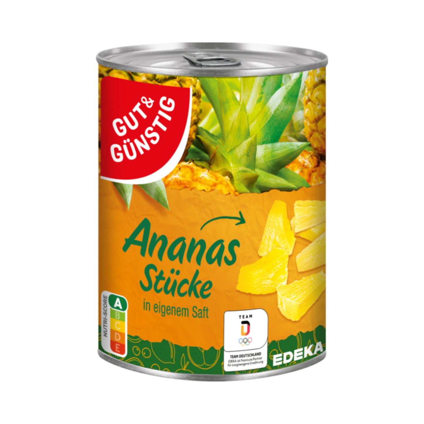 GUT&GÜNSTIG Ananas Stücke in Saft 565g