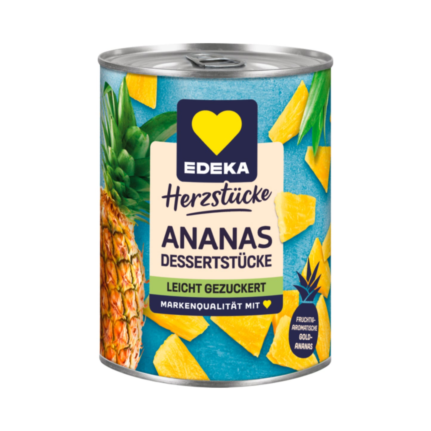 EDEKA Herzstücke Ananas Stücke leicht gezuckert 567g