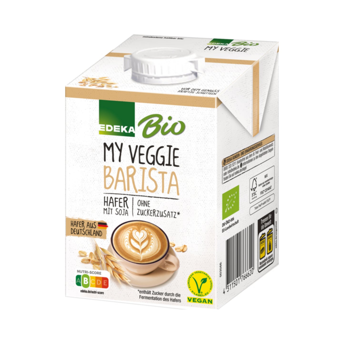 Bio EDEKA My Veggie Veganer Hafer Drink Barista 500ml