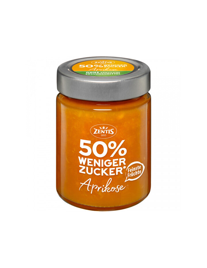 Zentis 50% weniger Zucker Fruchtaufstrich Aprikose 195g