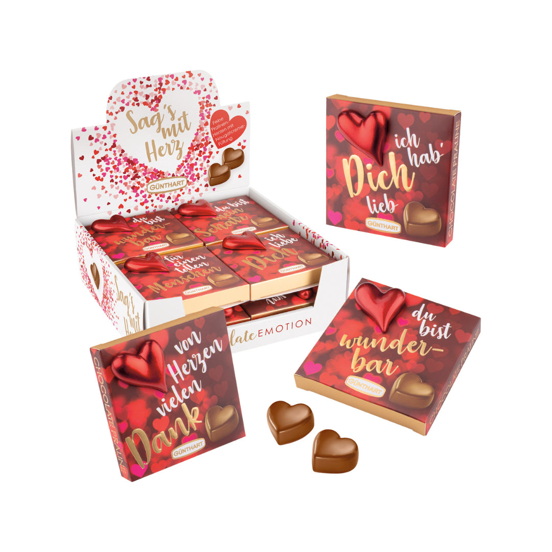 Günthart Kleines Pralinenpräsent Rosen 38g