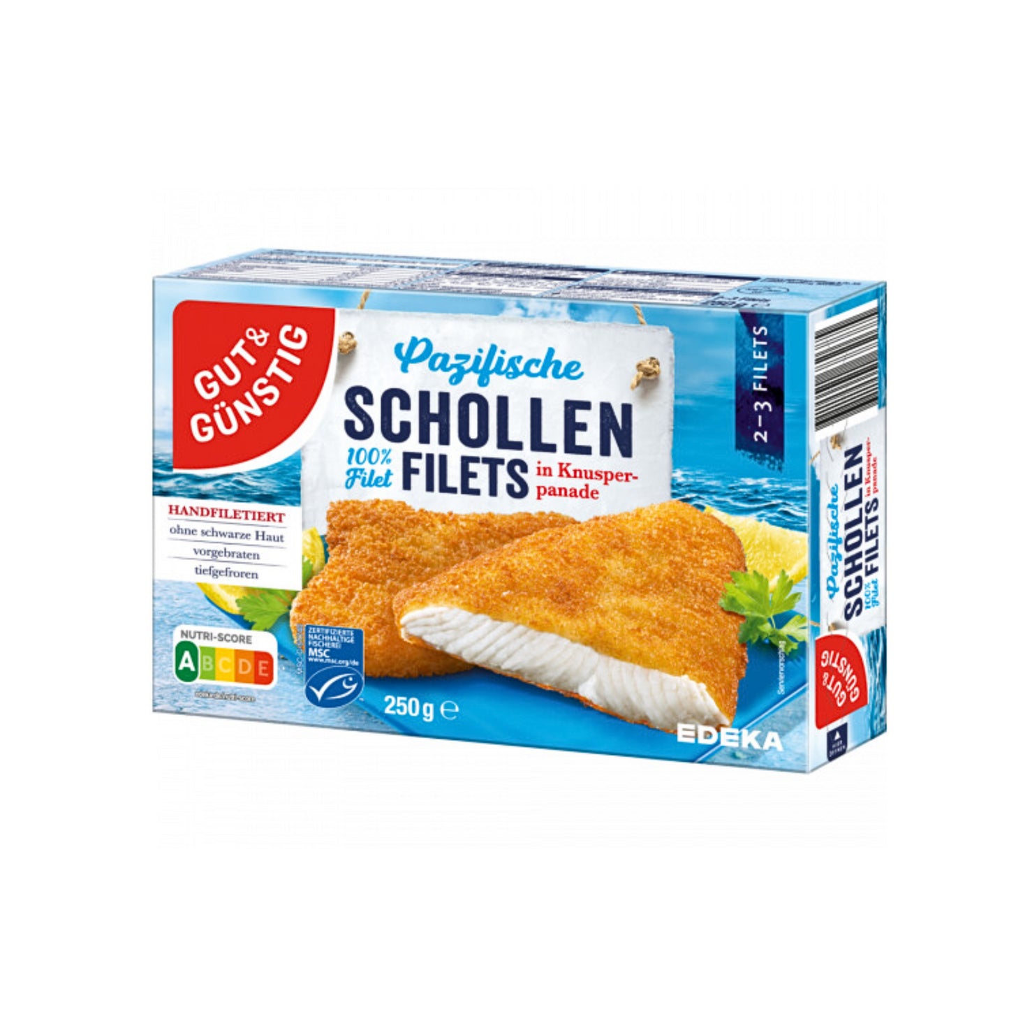 MSC GUT&GÜNSTIG Pazifische Schollenfilets in Knusperpanade 250g