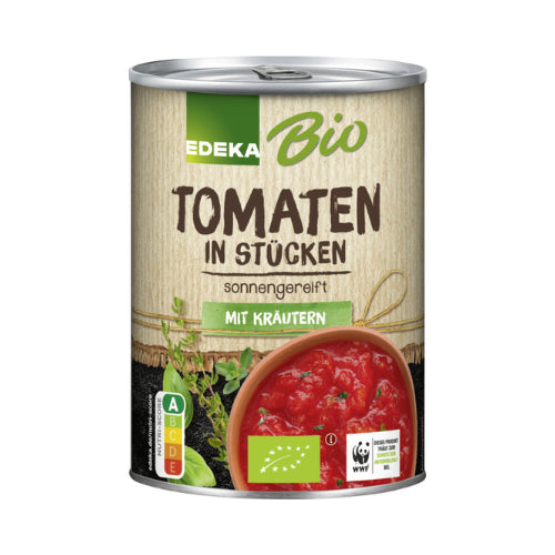 Bio EDEKA Tomaten in Stücken mit Kräutern 400g